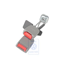Original VW Double Belt Latch Flannel Grey/Fire Red - 3B0857739A FCP