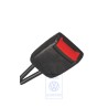 Original VW Belt Latch Satin Black/Fire Red - 3B0858472P FCN