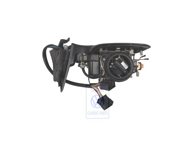Original VW Exterior Mirror Housing Satin Black - 3B1857507B 01C