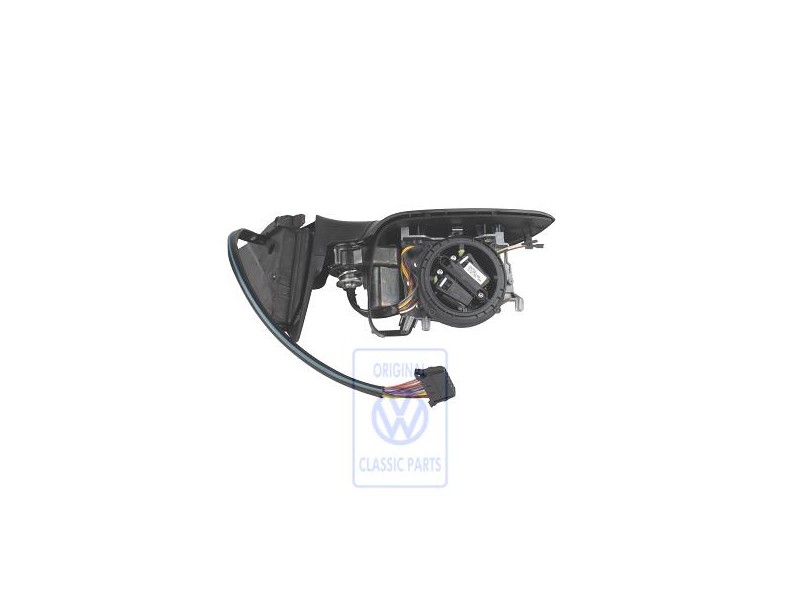 Original VW Exterior Mirror Housing Satin Black - 3B2857507K 01C