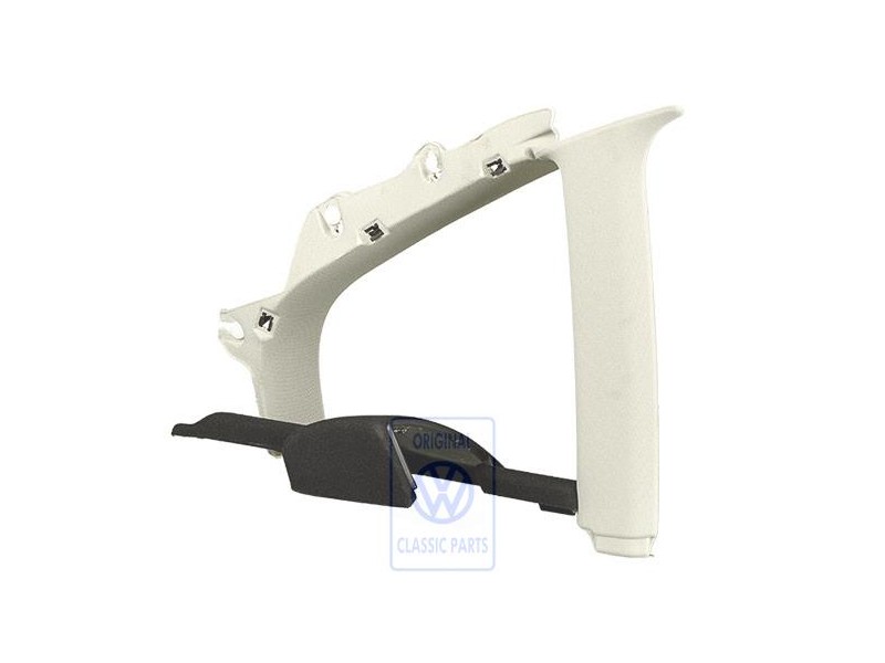 Original VW C-Pillar Trim Pearl Grey/Black - 3B5868593G QKB