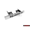 Original Audi QUATTRO Front Grill Badge Emblem Chrome - 8L0853736 2ZZ