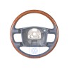 Original VW Steering Wheel (Wood/Leather) Navy Blue/Walnut - 3D0419091ABNKM