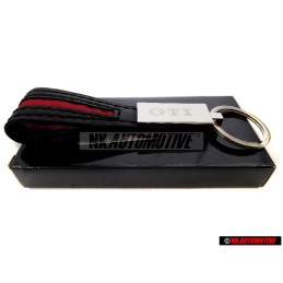 Original VW US Drivers Gear GTI Leather Key Tag Rare - DRG018964