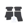Original VW 1 Set Foot Mats Black/Orbitblue - 5C1863011AKHFL