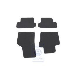Original VW 1 Set Foot Mats Titanium Black/Black - 5C1863011C EOM