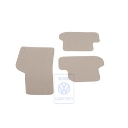 Original VW 1 Set Foot Mats Nutria Beige - 5C1863011C ICK