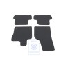 Original VW 1 Set Foot Mats Titanium Black/Black/Sioux - 5C1863011R AMQ