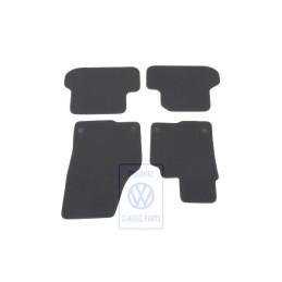 Original VW 1 Set Foot Mats Black/Yellow - 5C2863011D CNA