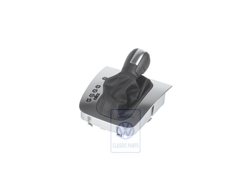 Original VW Gear Shift Cover Satin Black/Alum - 5K1713203A OKM