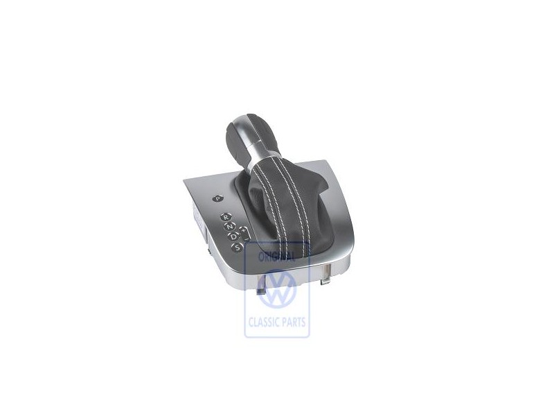 Original VW Gear Shift Cover Black/Silver Grey - 5K1713203D RIH