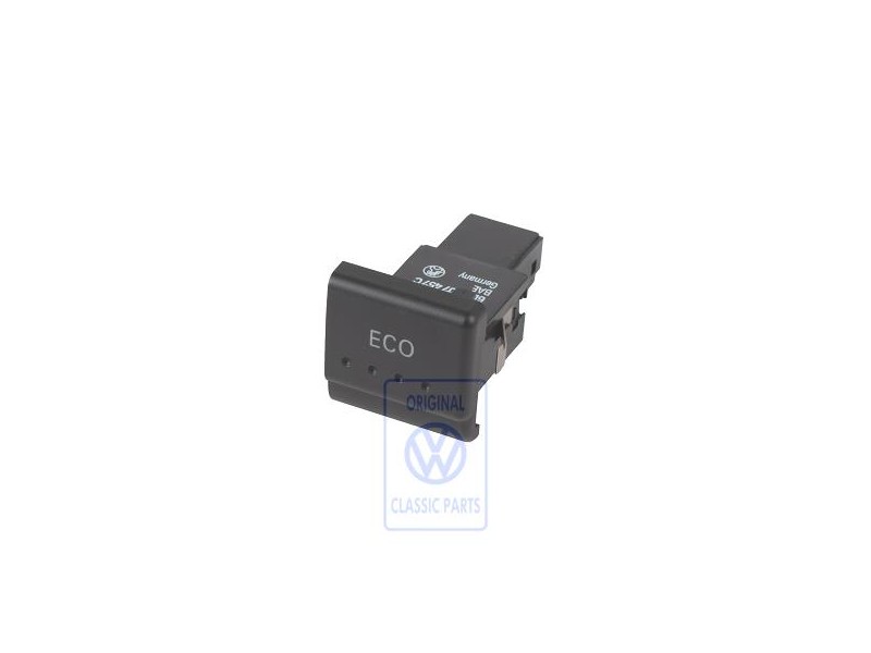 Original VW Switch For Stop-Start System Satin Black - 6E0907457C 01C