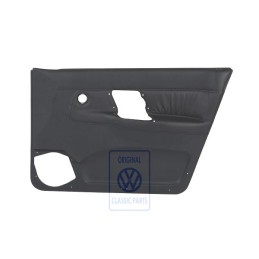 Original VW Door Panel Trim (Leather) Black - 6K4867012CPEGX