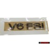 Original VW V6 FSI Rear Boot Trunk Badge Emblem Dark Chrome - 3C0853675AAL85