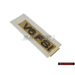 Original VW V6 FSI Rear Boot Trunk Badge Emblem Dark Chrome - 3C0853675AAL85