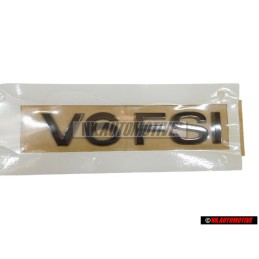 Original VW V6 FSI Rear Boot Trunk Badge Emblem Dark Chrome - 3C0853675AAL85