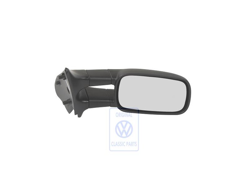Original VW Exterior Mirror (Convex) Black - 6K9857502G 01C