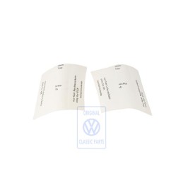 Original VW Mask Film For Headlight - 6N0998981