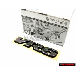 Original VW VR6 Rear Trunk Boot Badge Emblem - 7D0853675 Z10