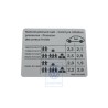 Original VW Data Plate For Tyre Pressure - 6Q0010620D