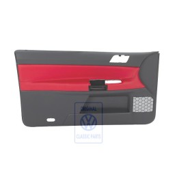 Original VW Door Panel Trim (Leather) Flash Red/Anthracite - 6Q3867011FEQMU
