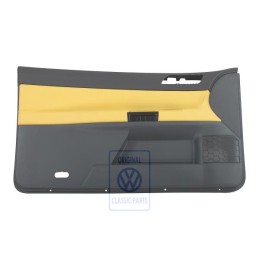 Original VW Door Panel Trim (Leather) Yellow/Anthracite - 6Q3867011FFQMV