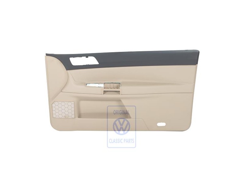 Original VW Door Trim (Leatherette) Anthracite/Cream - 6Q3867012EPQMS