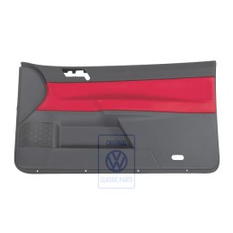 Original VW Door Panel Trim (Leather) Flash Red/Anthracite - 6Q3867012EQQMU