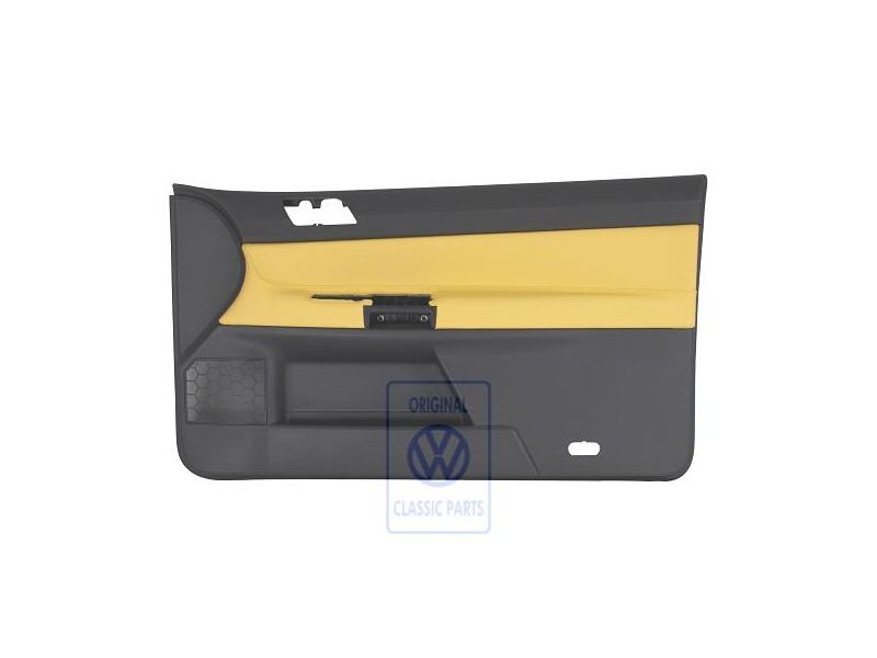 Original VW Door Panel Trim (Leather) Flash Red/Anthracite - 6Q3867012ERQMU