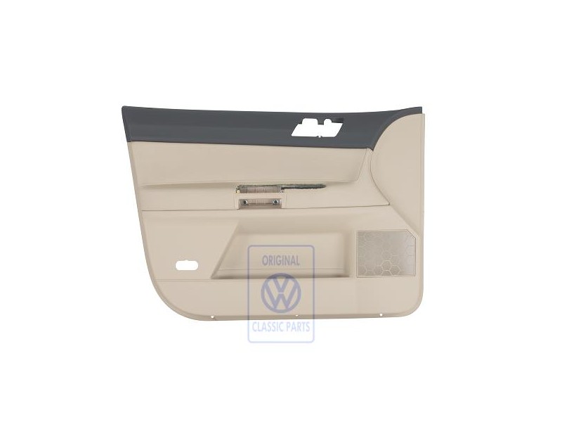 Original VW Door Trim (Leatherette) Anthracite/Cream - 6Q4867011HNQMS