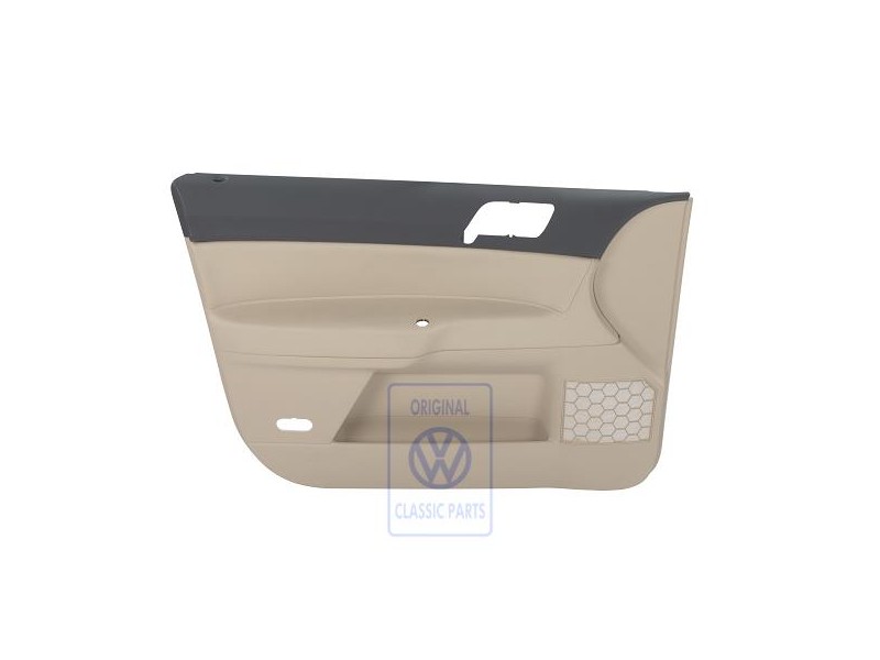 Original VW Door Trim (Leatherette) Anthracite/Cream - 6Q4867011HQQMS