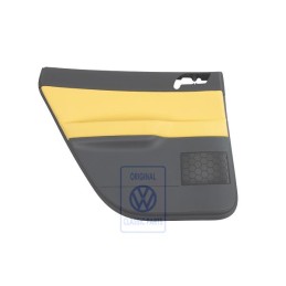 Original VW Door Panel Trim (Leather) Yellow/Anthracite - 6Q6867211GAQMV