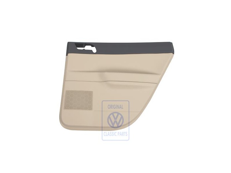 Original VW Door Trim (Leatherette) Anthracite/Cream - 6Q6867212GBQMS