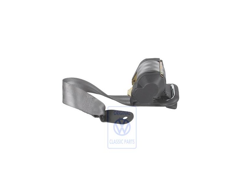 Original VW Three-Point Safety Belt Flannel Grey - 6X0857806H E66
