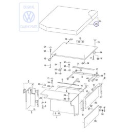 Original VW Padded Upholstery - 701070247B