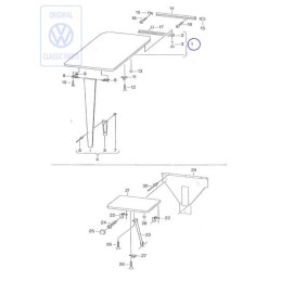 Original VW Table Top - 701070300B