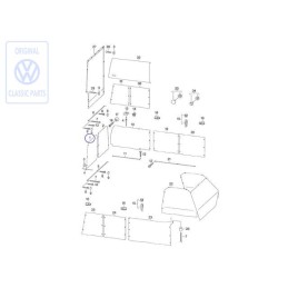 Original VW Curtain For Rear Window - 701070400S