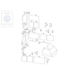 Original VW Curtain For Side Window - 701070412E
