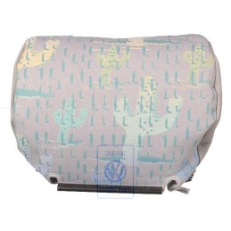 Original VW Head Restraint Cover (Cloth) Grey Brown/Cactus - 703881921H FBH