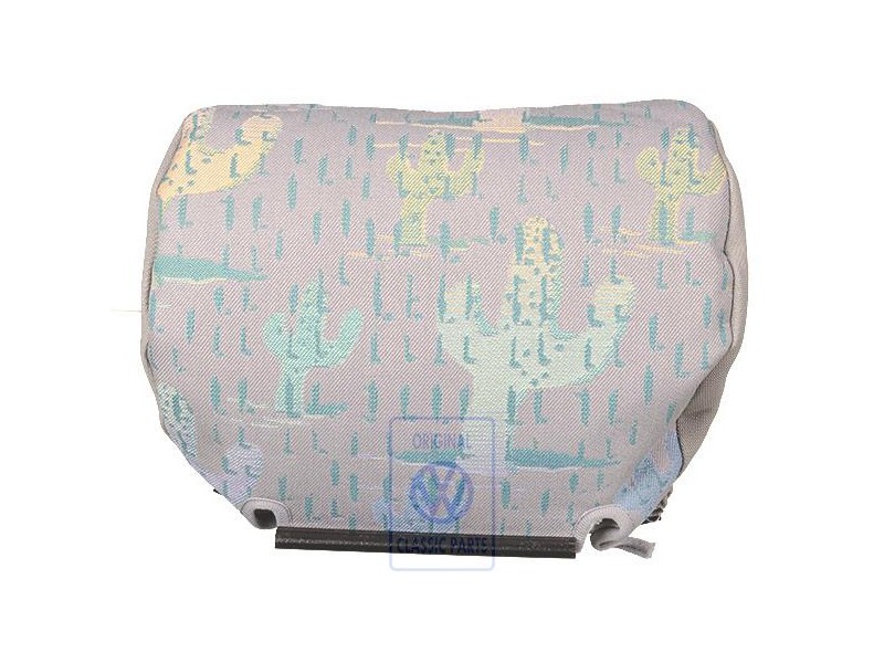 Original VW Head Restraint Cover (Cloth) Grey Brown/Cactus - 703881921H FBH