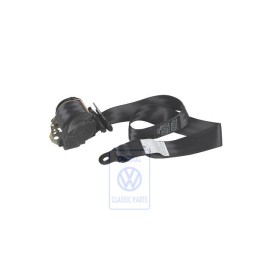 Original VW Three-Point Safety Belt Satin Black - 705857805E 01C