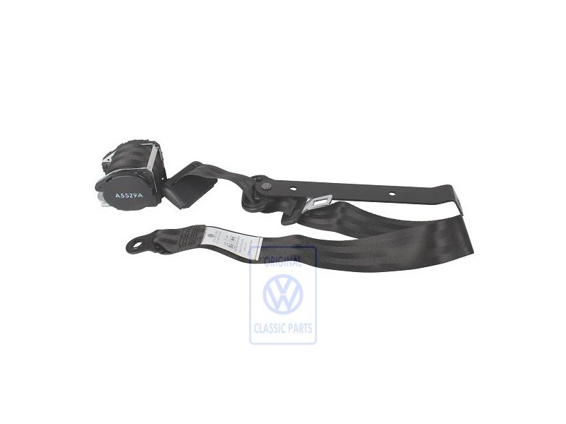 Original VW Three-Point Safety Belt Satin Black - 723857815 01C