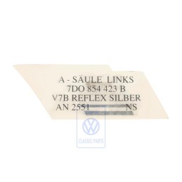 Original VW Decorative Film Reflex Silver - 7D0854423B V7B