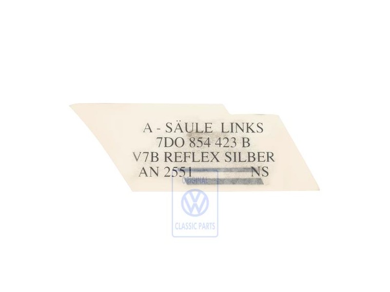 Original VW Decorative Film Reflex Silver - 7D0854423B V7B