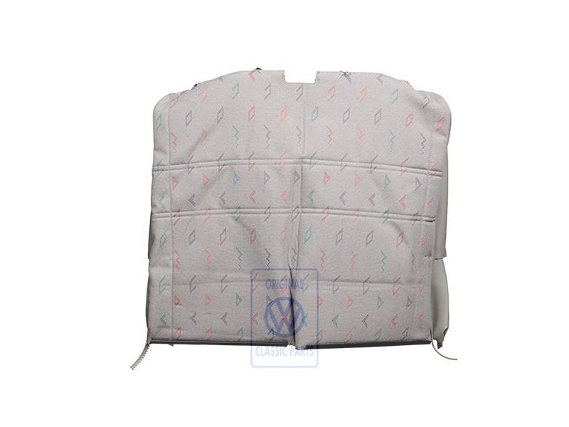 Original VW Backrest Cover (Fabric) Flannel Grey - 7D0881806E EEM