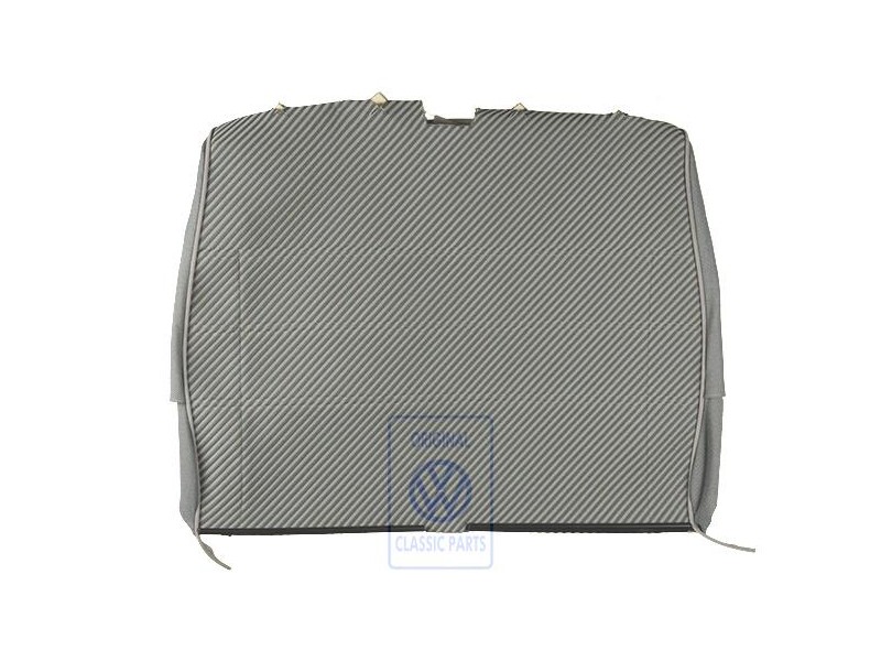 Original VW Backrest Cover (Fabric) Flannel Grey - 7D0881806F EEW
