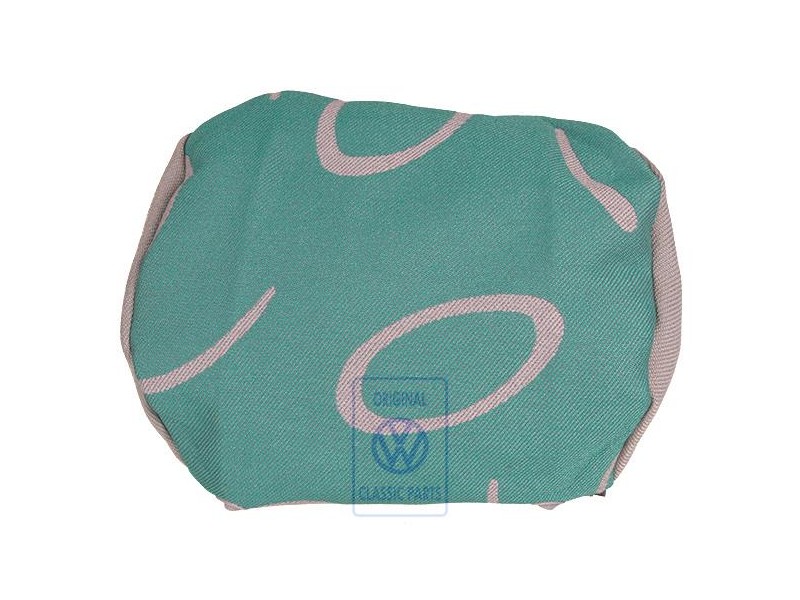Original VW Head Restraint Cover (Cloth) Flannel Grey/Green - 7D0881921N HQN