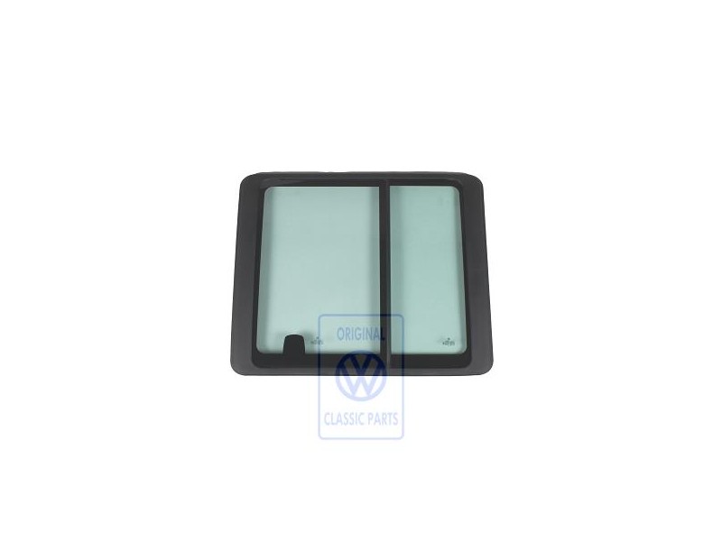 Original VW Complete Sliding Window Satin Black - 7D5847711D 01C