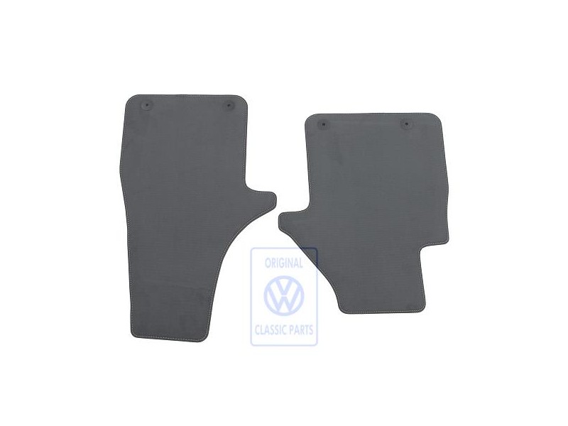 Original VW 1 Set Foot Mats Anthracite/Silver Grey - 7E6863011A DNI
