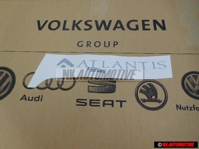 Original VW Film Lettering Diamond Silver (Dark) - 7H5854431A 9ZD